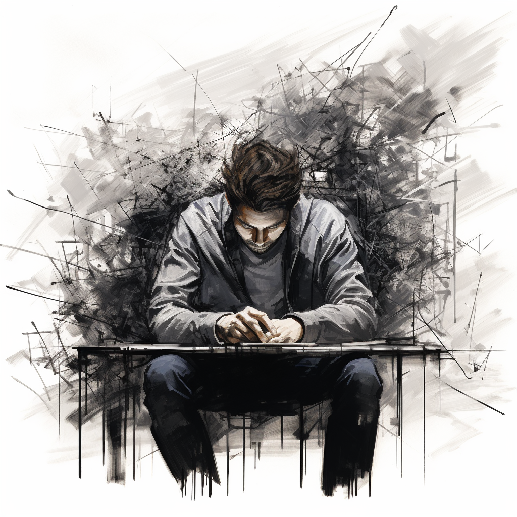 Founder burnout symptoms illustration